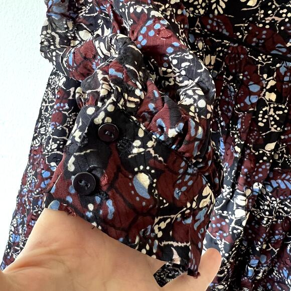 ba&sh Giani Sheer Floral Mini dress size S C3 - Picture 9 of 9